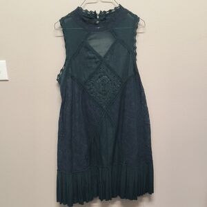 Free People Dark Teal Sleeveless Dress